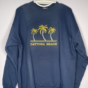 Daytona Beach Embroidered Crewneck